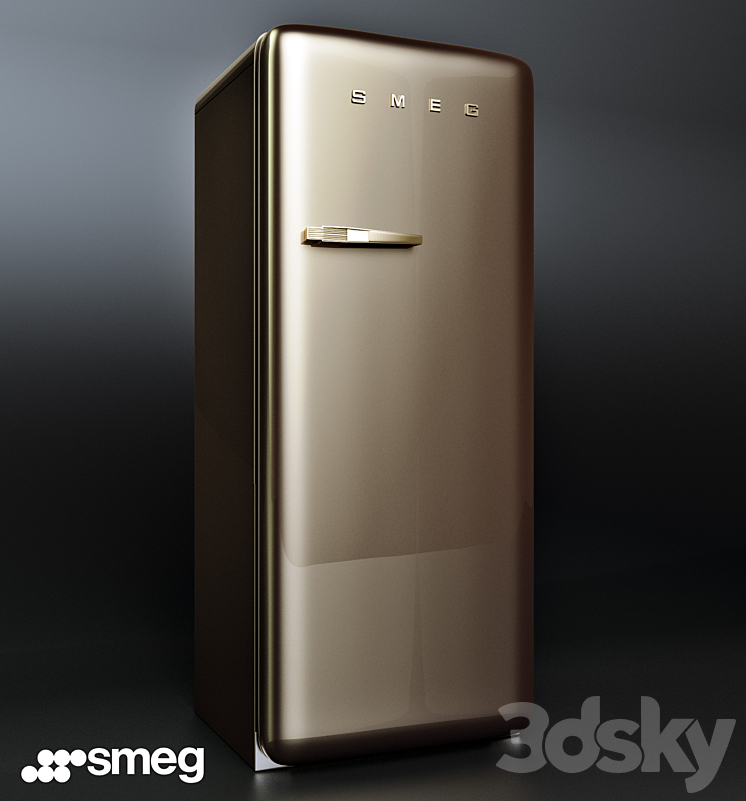 Smeg Fridge 3DS Max - thumbnail 1