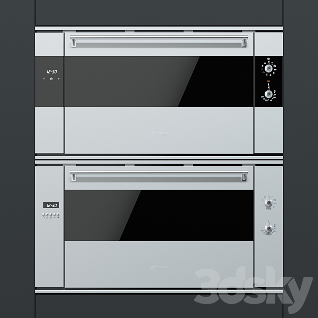 Smeg – oven SF9315XR and SF9310XR 3ds Max - thumbnail 1