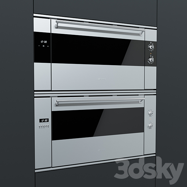 Smeg – oven SF9315XR and SF9310XR 3ds Max - thumbnail 2