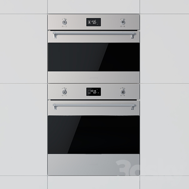 Smeg – oven SFP6390XE and compact oven SF4390MCX 3DSMax File - thumbnail 1