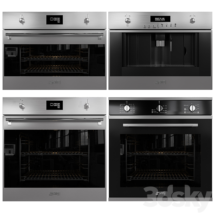 Smeg Ovens 3DS Max - thumbnail 1