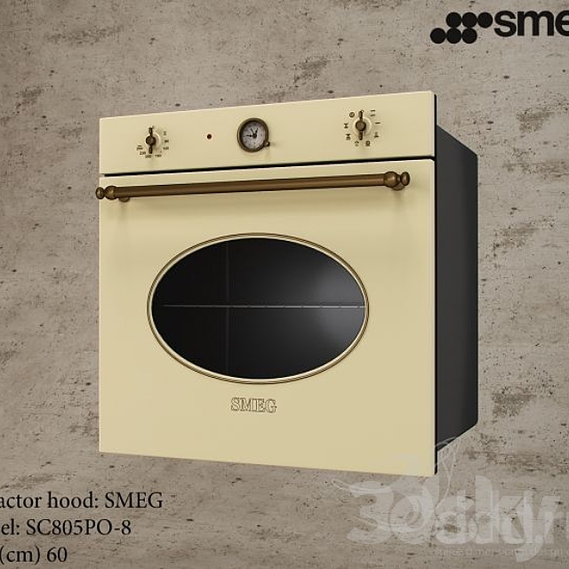 SMEG SC805PO-8 3DSMax File - thumbnail 1