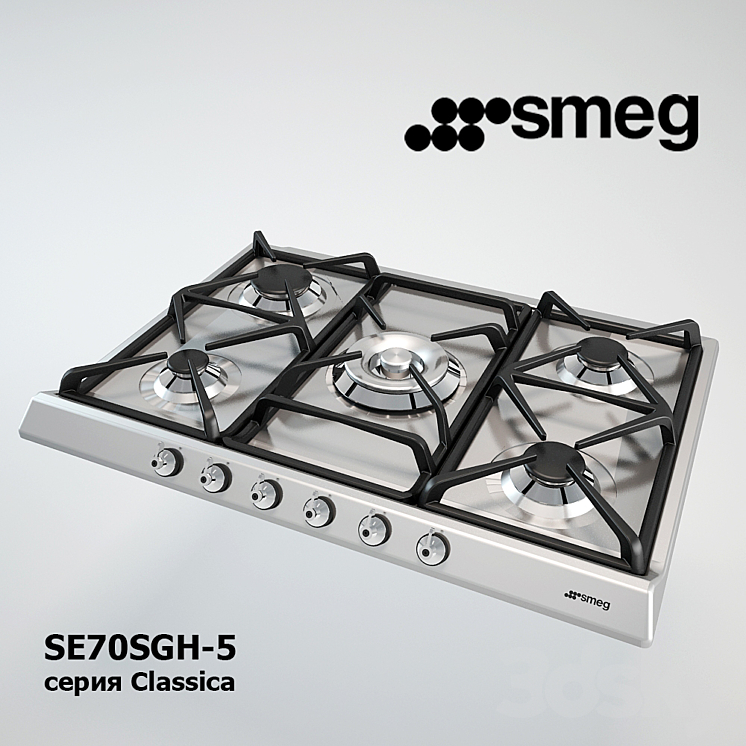 Smeg SE70SGH-5 3DS Max - thumbnail 1