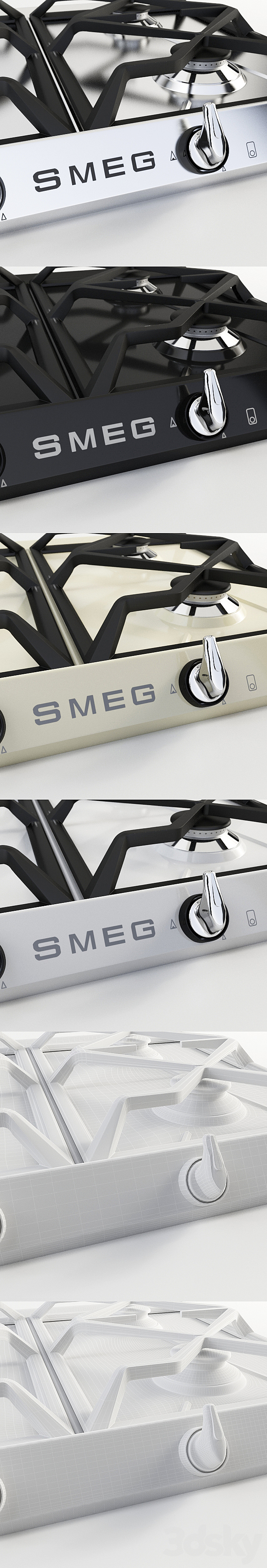 SMEG SR964BGH. SR964NGH. SR964NGH. SR964XGH 3DSMax File - thumbnail 3