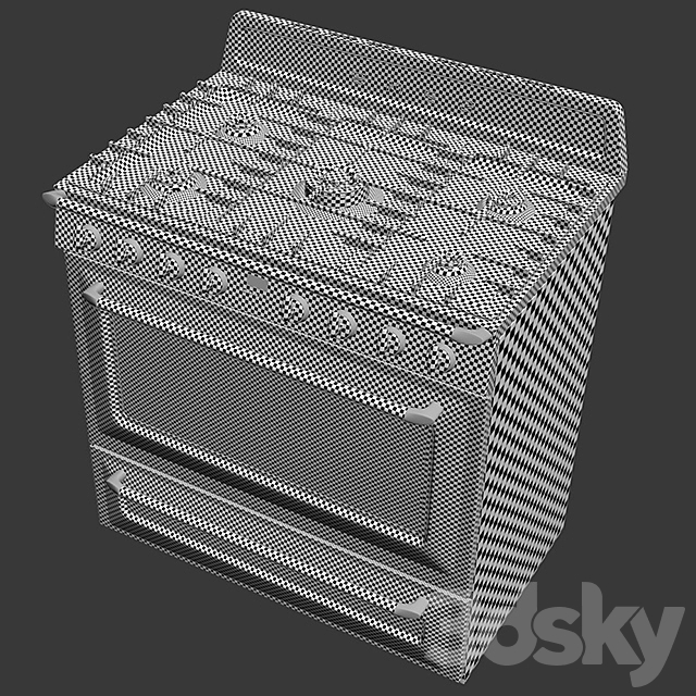 SMEG Stove TR90X9 – exhaust KTR110XE 3ds Max - thumbnail 3