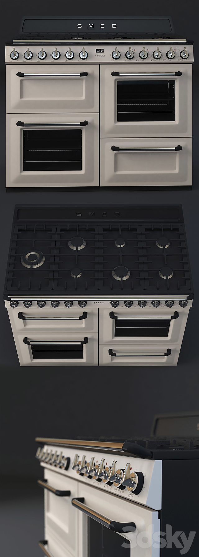 Smeg Victoria Aesthetic TR4110P1 3ds Max - thumbnail 2