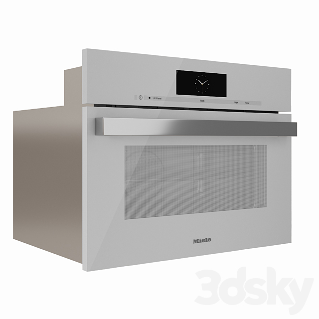 Steam Oven Miele DGC 6805 6800 6705 6700 White 3DS Max Model - thumbnail 2