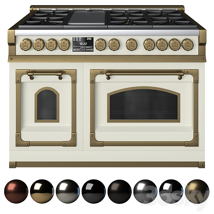 Stove FIORENTINA OGG486FC 3DS Max - thumbnail 1