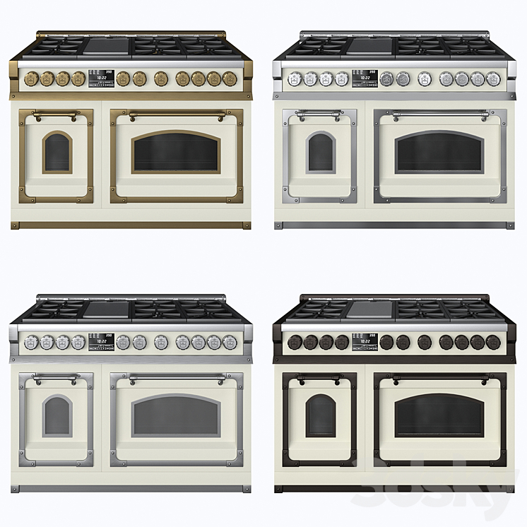 Stove FIORENTINA OGG486FC 3DS Max - thumbnail 2