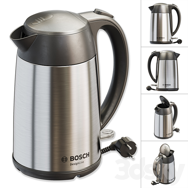 Teapot BOSCH_TWK3P420 _ Electric kettle BOSCH_TWK3P420 3DS Max Model - thumbnail 1