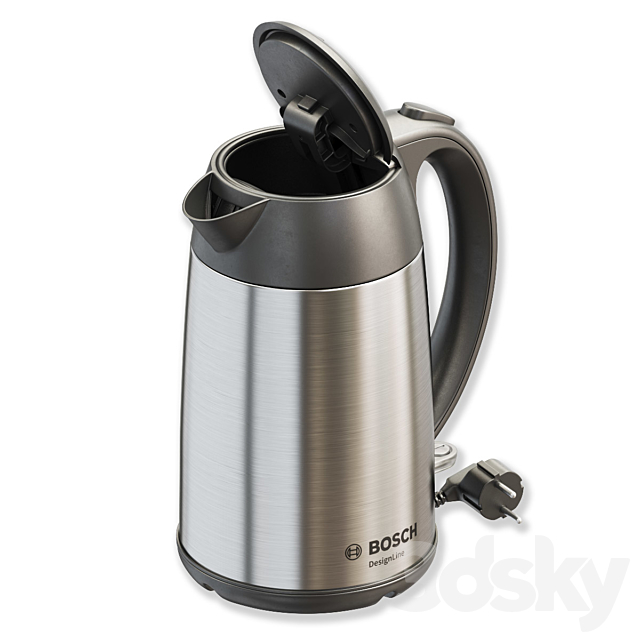 Teapot BOSCH_TWK3P420 _ Electric kettle BOSCH_TWK3P420 3DS Max Model - thumbnail 2