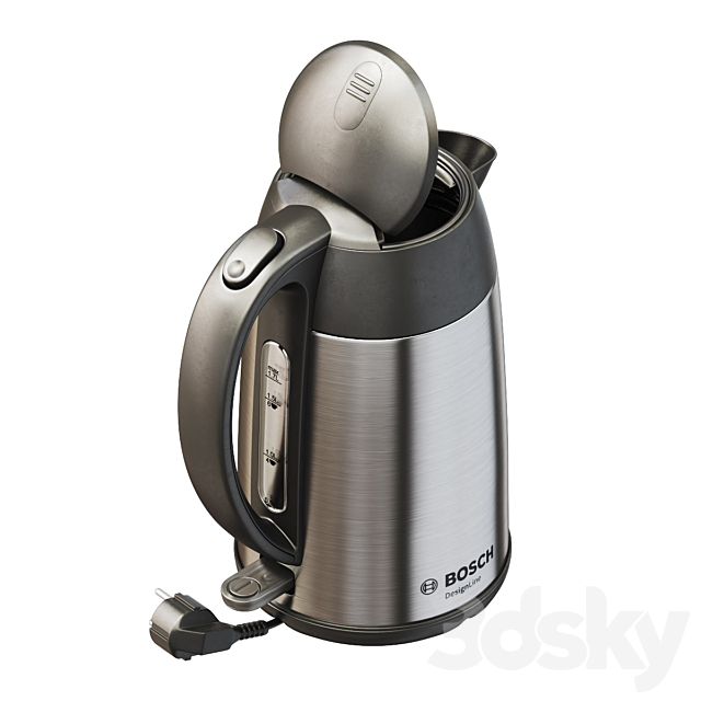 Teapot BOSCH_TWK3P420 _ Electric kettle BOSCH_TWK3P420 3DS Max Model - thumbnail 3