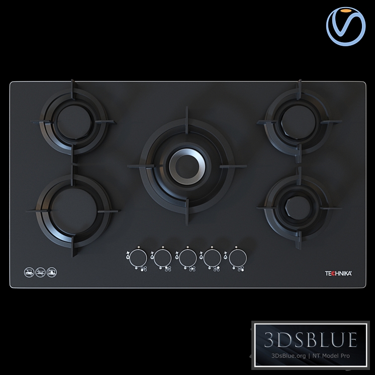 Technika Gas Cooktop H950STBGF Pro 3DS Max - thumbnail 3