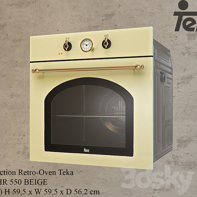 Teka – HR 550 BEIGE 3ds Max - thumbnail 1