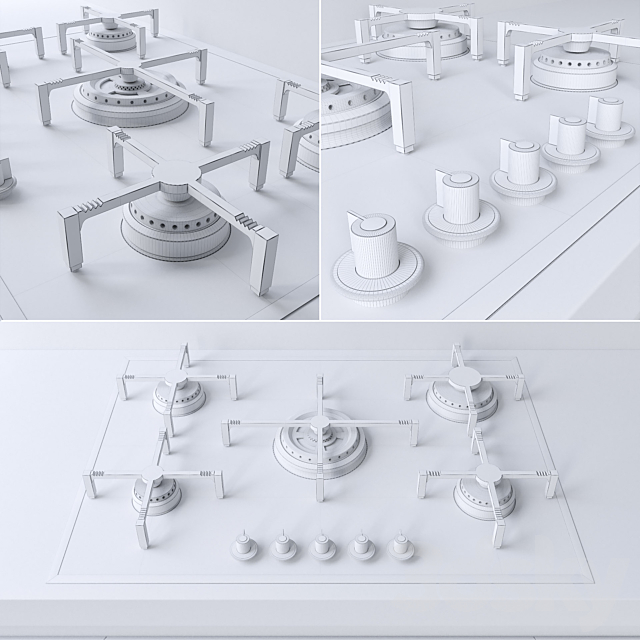 The hob SMEG PVN750 3DSMax File - thumbnail 2