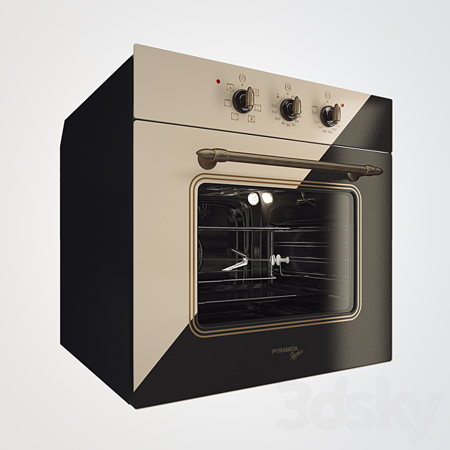 The oven Pyramida f 64 ivory Rustico 3DSMax File - thumbnail 1