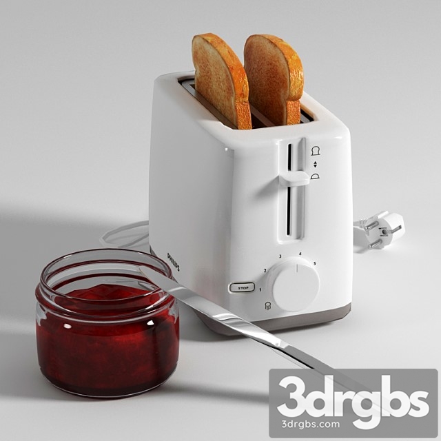 Toaster Philips HD2595 3dsmax Download - thumbnail 1