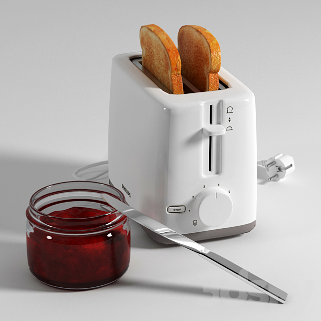 Toaster Philips_HD2595 3DSMax File - thumbnail 1