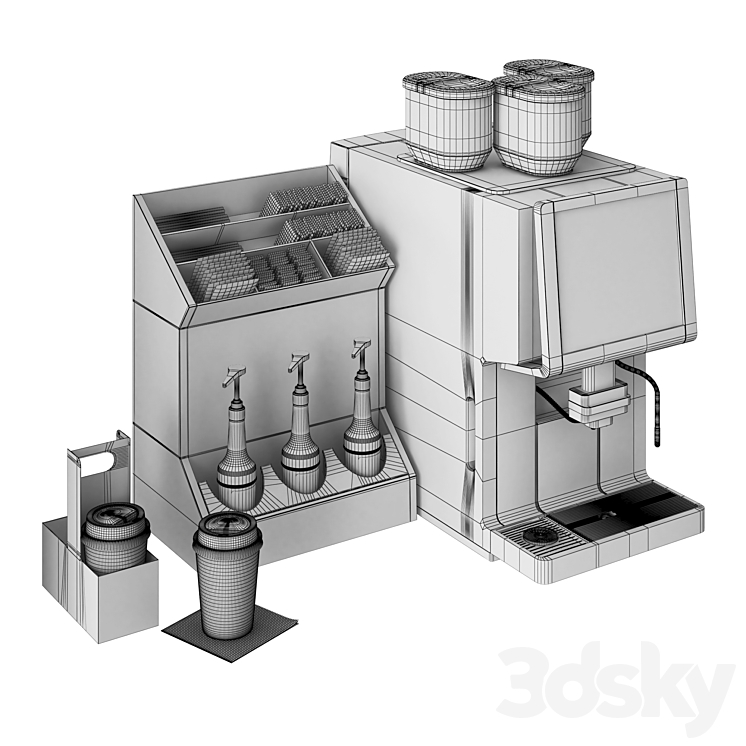 Vending Coffee Machine WMF 1500 S + 3DS Max - thumbnail 2