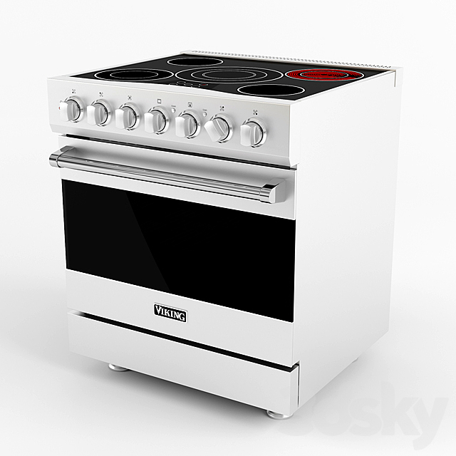 Viking 30-3 Series Electric Range 3DSMax File - thumbnail 1