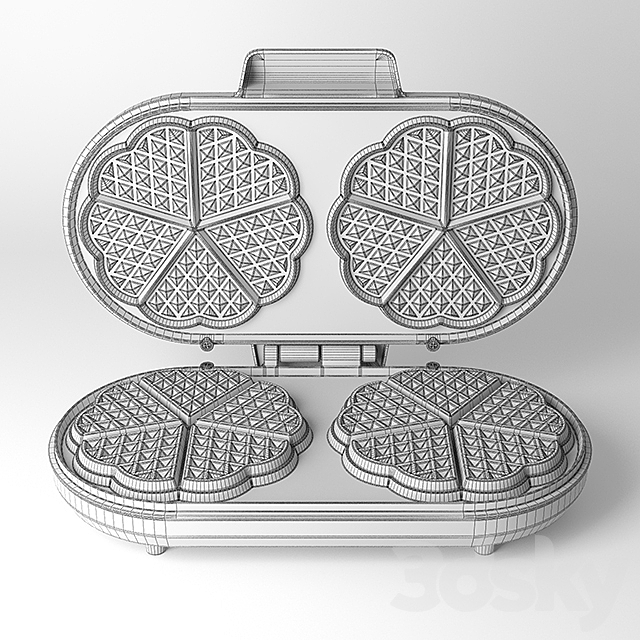 Waffle iron Tristar WF-2120 3DS Max Model - thumbnail 3