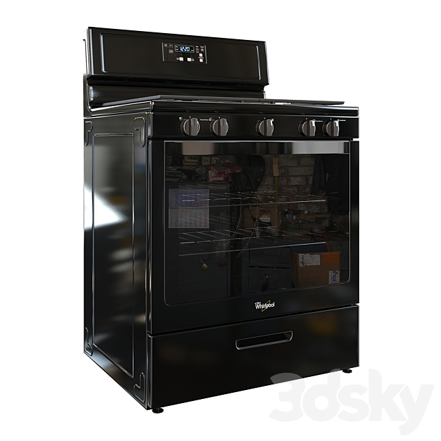 Whirlpool gas range 3DSMax File - thumbnail 1