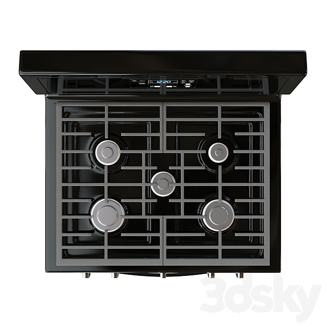 Whirlpool gas range 3DSMax File - thumbnail 4