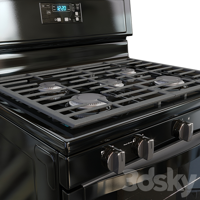 Whirlpool gas range 3DSMax File - thumbnail 5