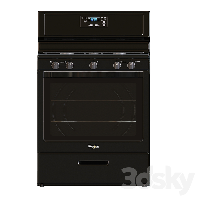 Whirlpool gas range 3DSMax File - thumbnail 6