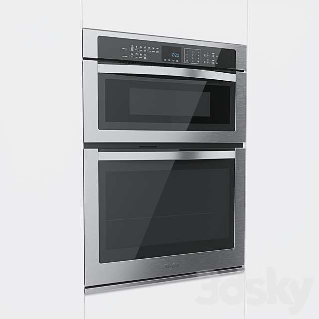 Whirpool – Combined Oven WOC54EC7AS 3ds Max - thumbnail 2