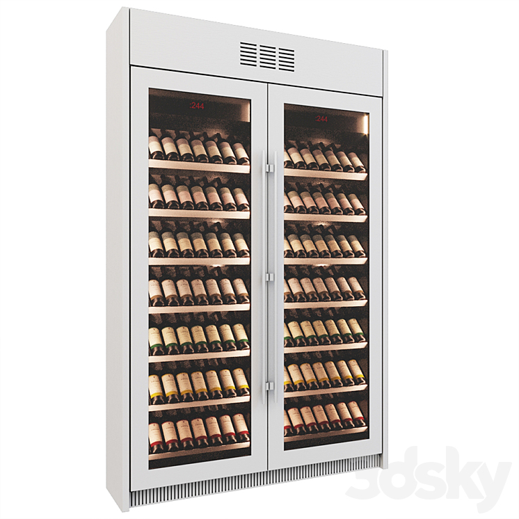 Wine cabinet 3DS Max - thumbnail 2