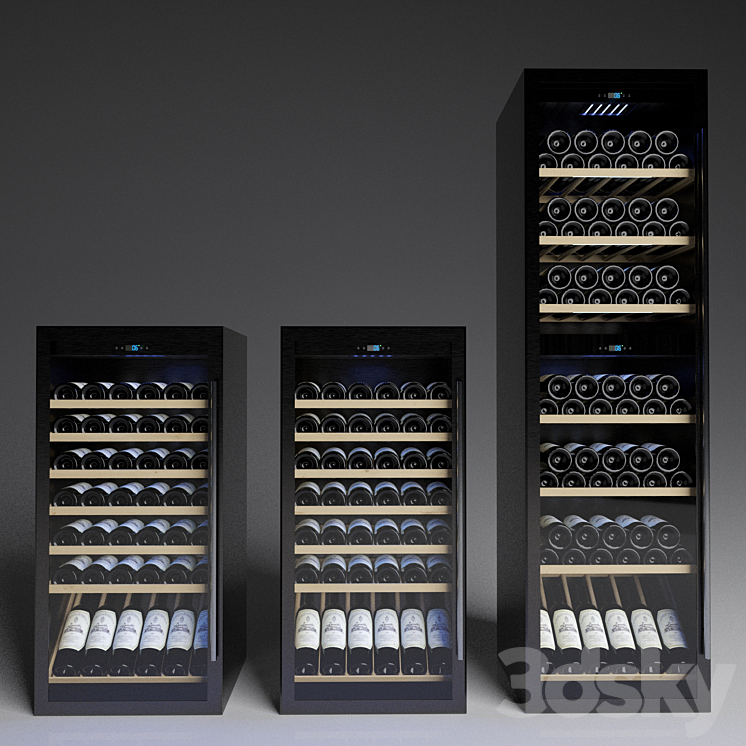 Wine cabinet 3DS Max - thumbnail 1