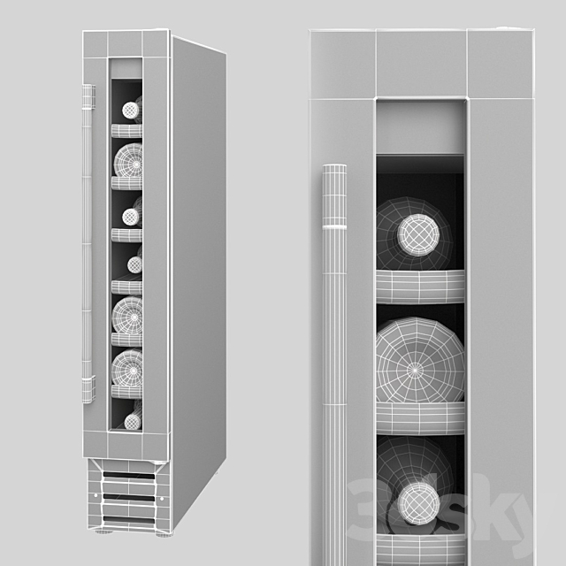 Wine cabinet Dunavox DX7 3DSMax File - thumbnail 3