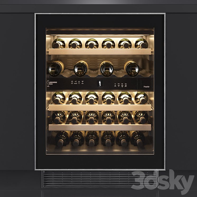 Wine Cabinet Liebherr UWT1682 3DS Max - thumbnail 2