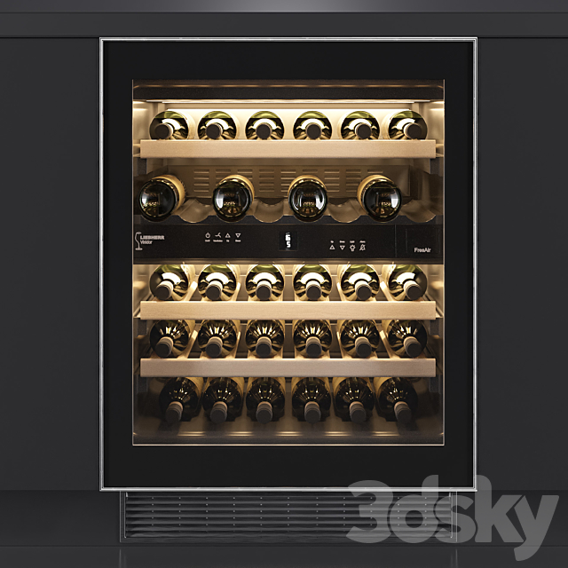 Wine Cabinet Liebherr UWT1682 3DS Max Model - thumbnail 2