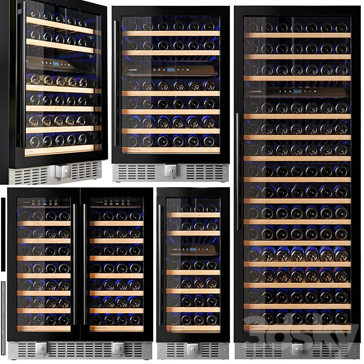 Wine Enthusiast N’FINITY fridge set 3DS Max - thumbnail 1