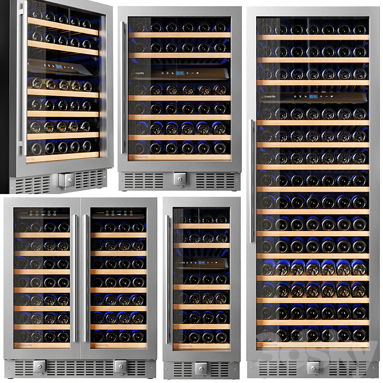 Wine Enthusiast N’FINITY fridge set 3DS Max - thumbnail 2