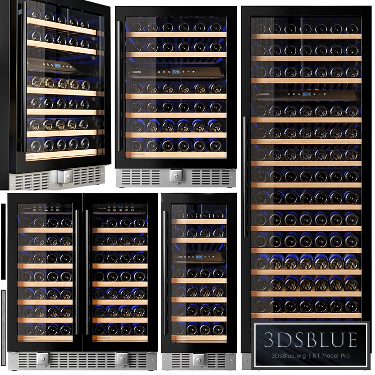 Wine Enthusiast N’FINITY fridge set 3DS Max - thumbnail 3