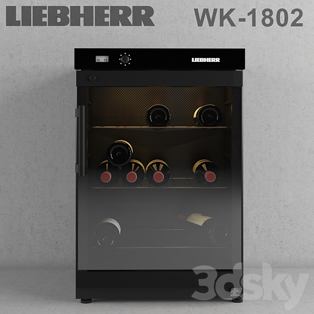 Wine fridge Liebher_WK_1802 3ds Max - thumbnail 1