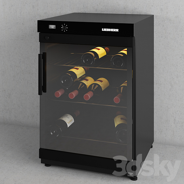 Wine fridge Liebher_WK_1802 3ds Max - thumbnail 2