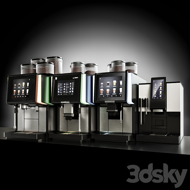 Wmf vending coffe machine 3DS Max - thumbnail 2