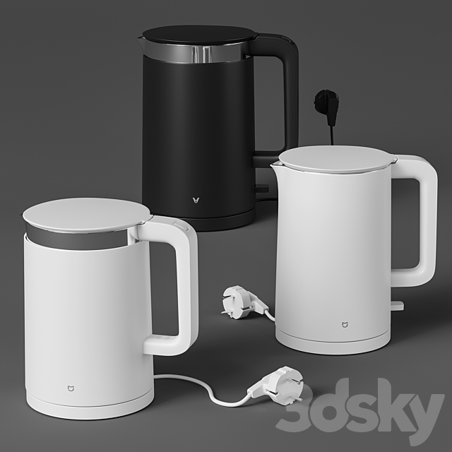 Xiaomi electric kettle set 3DSMax File - thumbnail 1