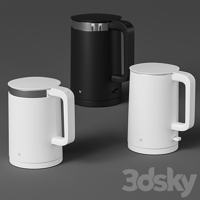 Xiaomi electric kettle set 3DSMax File - thumbnail 3