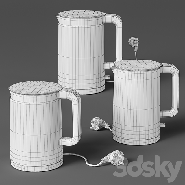 Xiaomi electric kettle set 3DSMax File - thumbnail 5