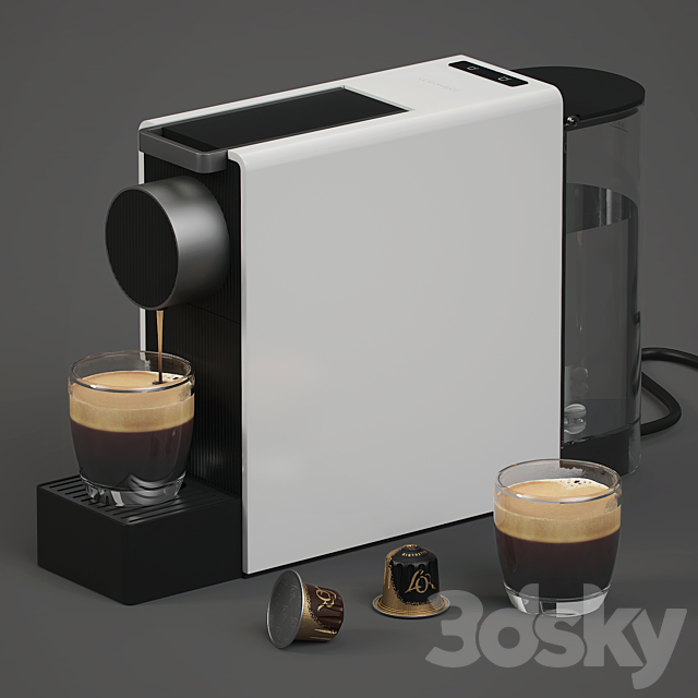 Xiaomi SCISHARE Capsule Coffee Machine Mini 3DS Max Model - thumbnail 1