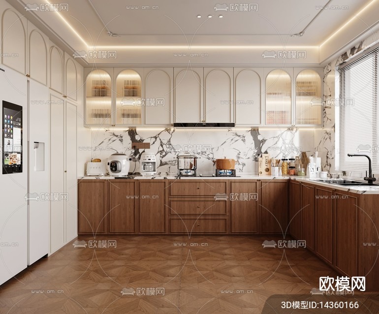 KITCHEN SETS – VRAY / CORONA – 3D MODEL – 1483 - thumbnail 1