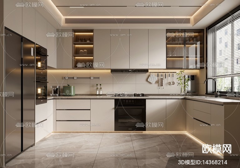 KITCHEN SETS – VRAY / CORONA – 3D MODEL – 1504 - thumbnail 1