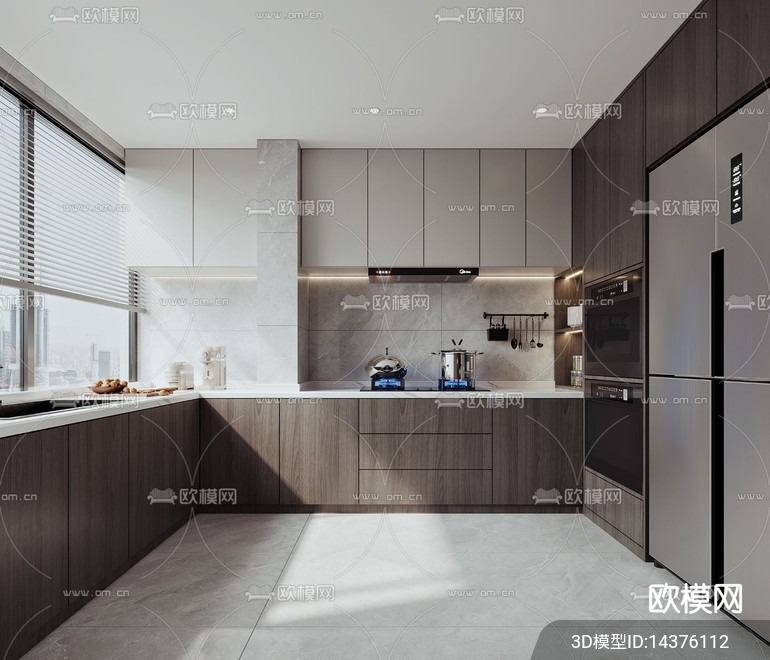 KITCHEN SETS – VRAY / CORONA – 3D MODEL – 1525 - thumbnail 1