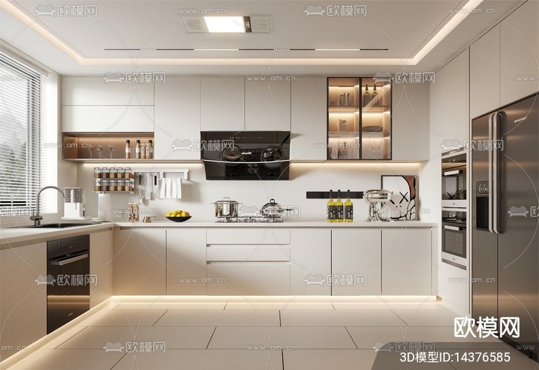 KITCHEN SETS – VRAY / CORONA – 3D MODEL – 1528 - thumbnail 1