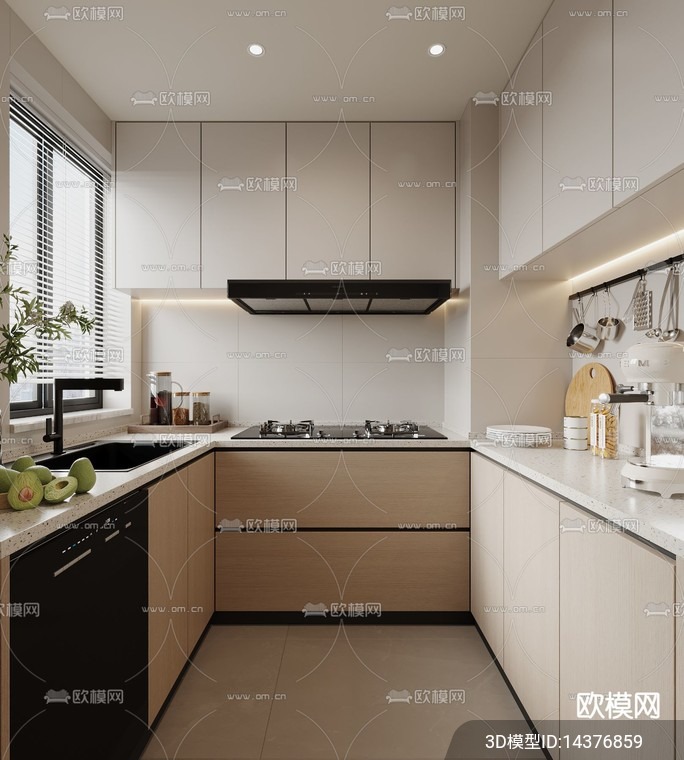 KITCHEN SETS – VRAY / CORONA – 3D MODEL – 1530 - thumbnail 1